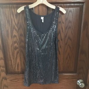 Maurices dark gray sequin tank